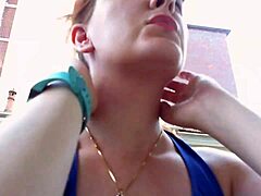 Nicoletta tries on earrings and gets fingered in this hot MILF video
