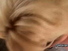 Homemade wet and wild: Amateur blonde gets pounded in this steamy clip