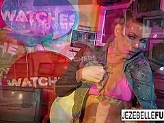 Naakte lesbiennes: Jezebelle en Leyas Sensuele lesbische ontmoeting