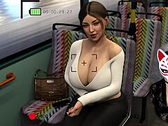 Ibu MILF di kantor 6 menjadi liar dengan payudara besar di dalam bus