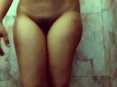 Indian MILF with big ass craves your big cock in bathroom