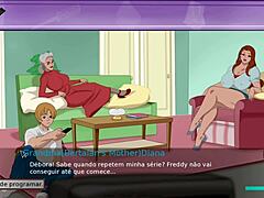 Mature mommy's big tits and ass get stretched in cartoon porn
