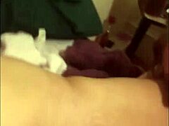 Hairless amateur masturbates and dildo fucks in homemade video