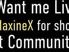 Maxine X, osupljiva lezbična MILF, se zveže