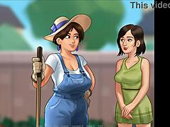 ملحمة الصيف: لعبة هنتاي ساخنة تضم امرأة ناضجة ذات ثديين كبيرين