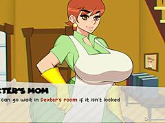 Animirane zrele dame v vroči računalniški igri z Dexterjem