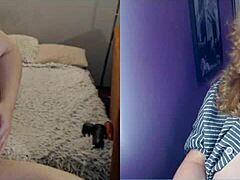 Le cul de la sœur mature est exposé dans une vidéo de chat POV