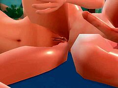 Geanimeerd stel geeft zich over aan gepassioneerde intimiteit in De Sims 4
