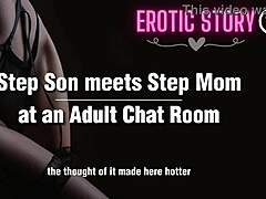 Step-son and step-mom engage in erotic audio chat