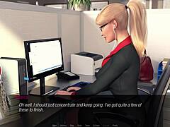Η Jessica Oneils σε έντονο playthrough στο γραφείο στο επεισόδιο 4