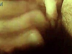 Close-up view of mature stepmom pleasuring her stepson in the bathroom, followed by a powerful ejaculation