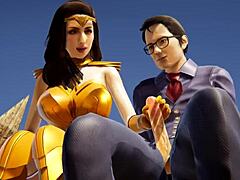 Supereroina îi mulțumește senzual lui Clark Kent