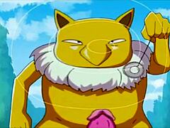 Cartoonporno: een borstenrijke Aziatische MILF rijdt op een grote lul in Pokémon Hentai-parodie