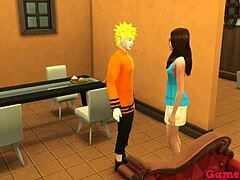 Hinata, una matura casalinga, trascorre una notte selvaggia con il suo figliastro Naruto