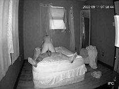 Japanese latina housekeeper gets her ass drilled on security camera