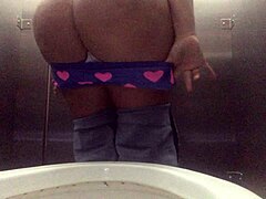 Spying on the Mall Bathroom with a Big Ass Babe