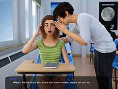Teen petite se bucură de jocul de rol VR cu sora vitregă și vibratorul