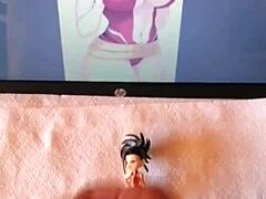 Японска косплей фигура е чукана в хентай анимация