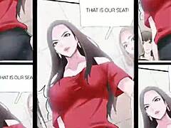 Mor og datter udforsker deres seksuelle lyster i offentlig anime-porno