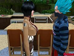 Anime'de sakso ve popo sikişi: Vegeta'nın kocası fantezisi gerçek oluyor
