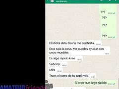 Latina MILFka sa masturbuje na Whatsapp webkamere so svojou nevlastnou sestrou